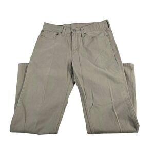 Levi Strauss Co 514 Mens Khaki Straight Fit Casual Chinos Pants W34 L32